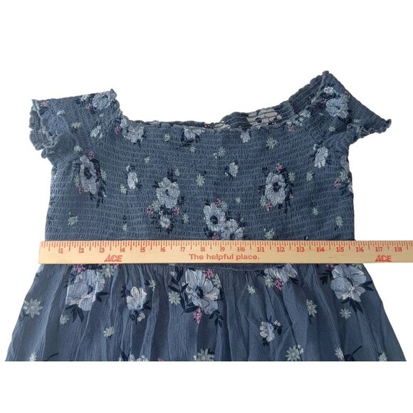 So  Women's Pullover Multicolor  Elastic Floral Maxi Dress size XLARGE - Picture 5 of 10